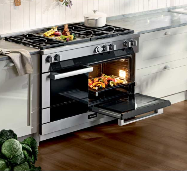 Miele stainless steel range